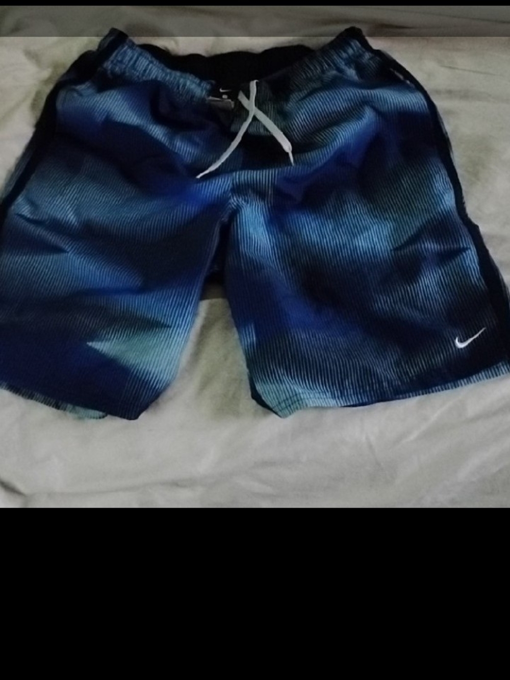 Nike Blue Gradient Athletic Swim/Running Shorts